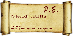 Palesich Estilla névjegykártya